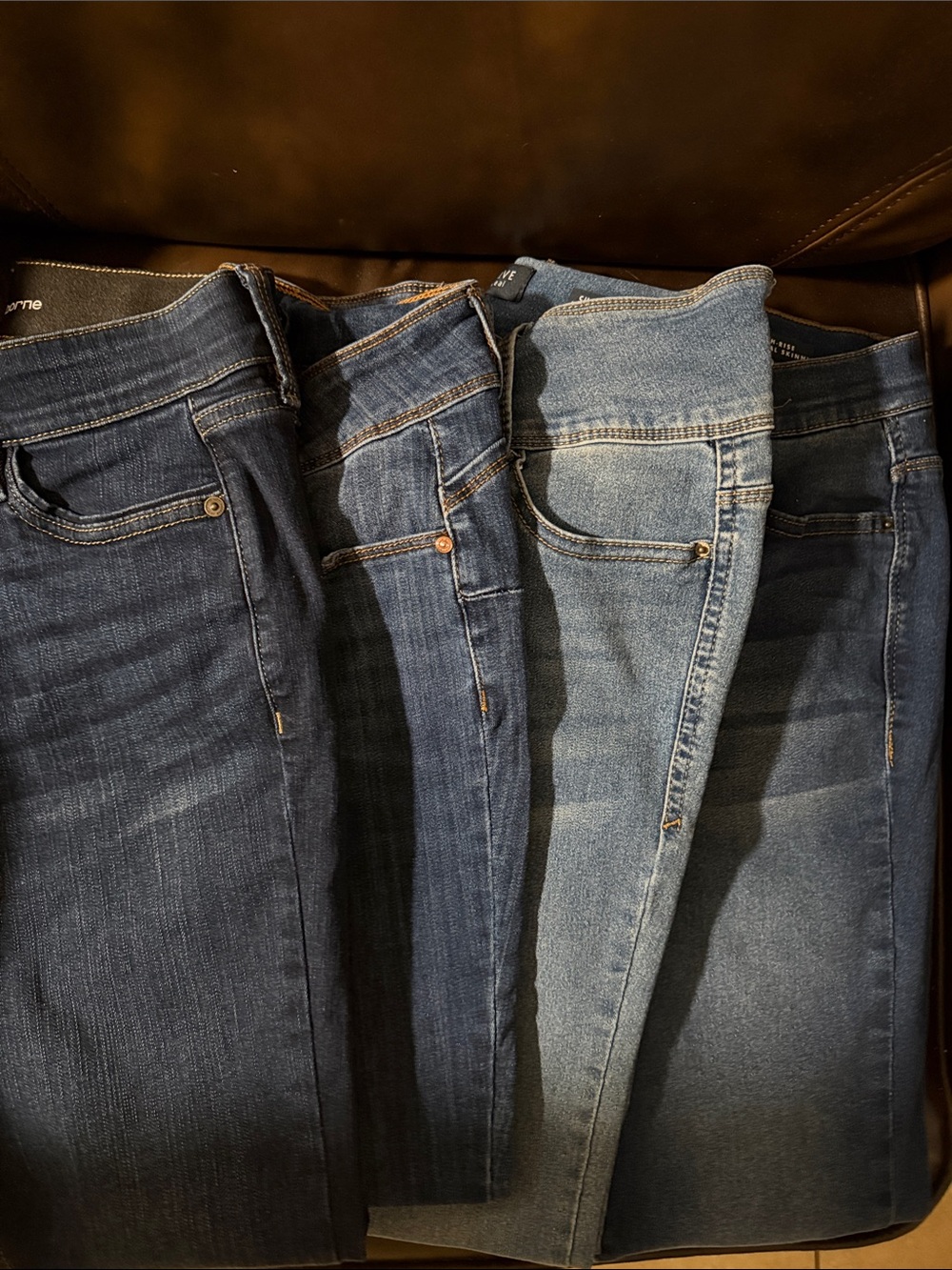 Mixed brand Women's Skinny Jeans in Mixed Blue Washes